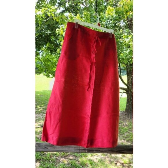 Choices pink linen skirt size Large - Picture 4 of 8